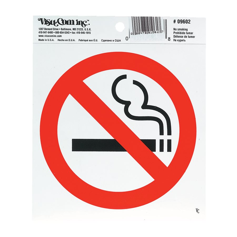 AFFICHE SYMB.DEF.FUMER 6X6 S/C