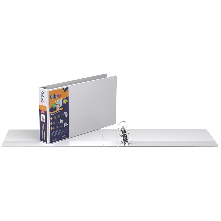 Reliure de présentation format tabloïd Deluxe QuickFit® — 2 po