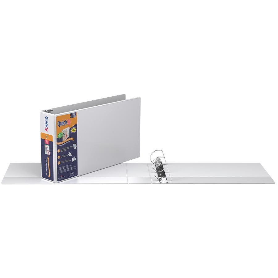Reliure de présentation format tabloïd Deluxe QuickFit® — 3 po
