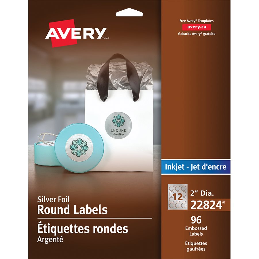 ETIQ.ROND.GAUFRES ARG.2" J-ENC. (96)