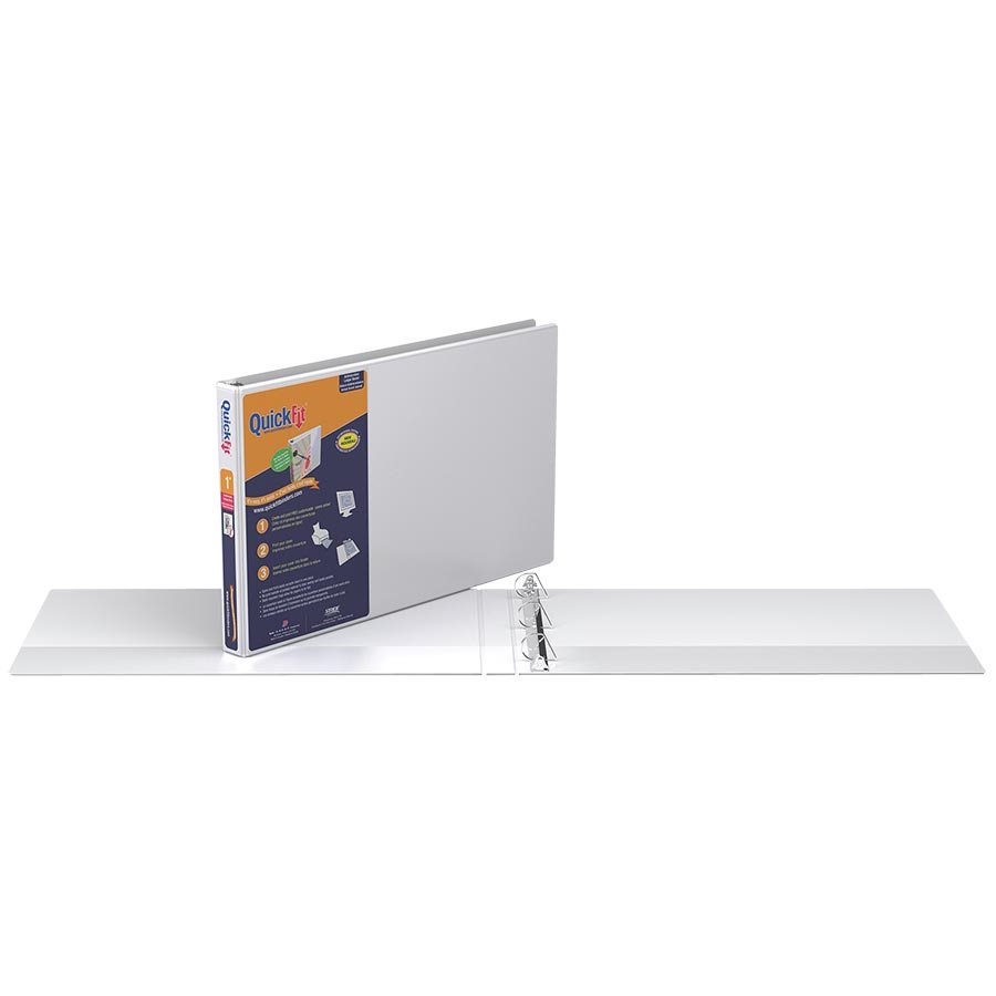 Reliure de présentation format tabloïd Deluxe QuickFit® — 1 po