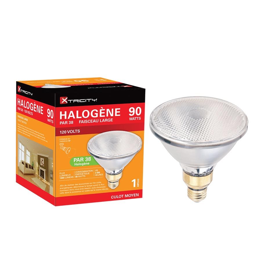 AMP. 90W PAR38 120V. HALOGENE