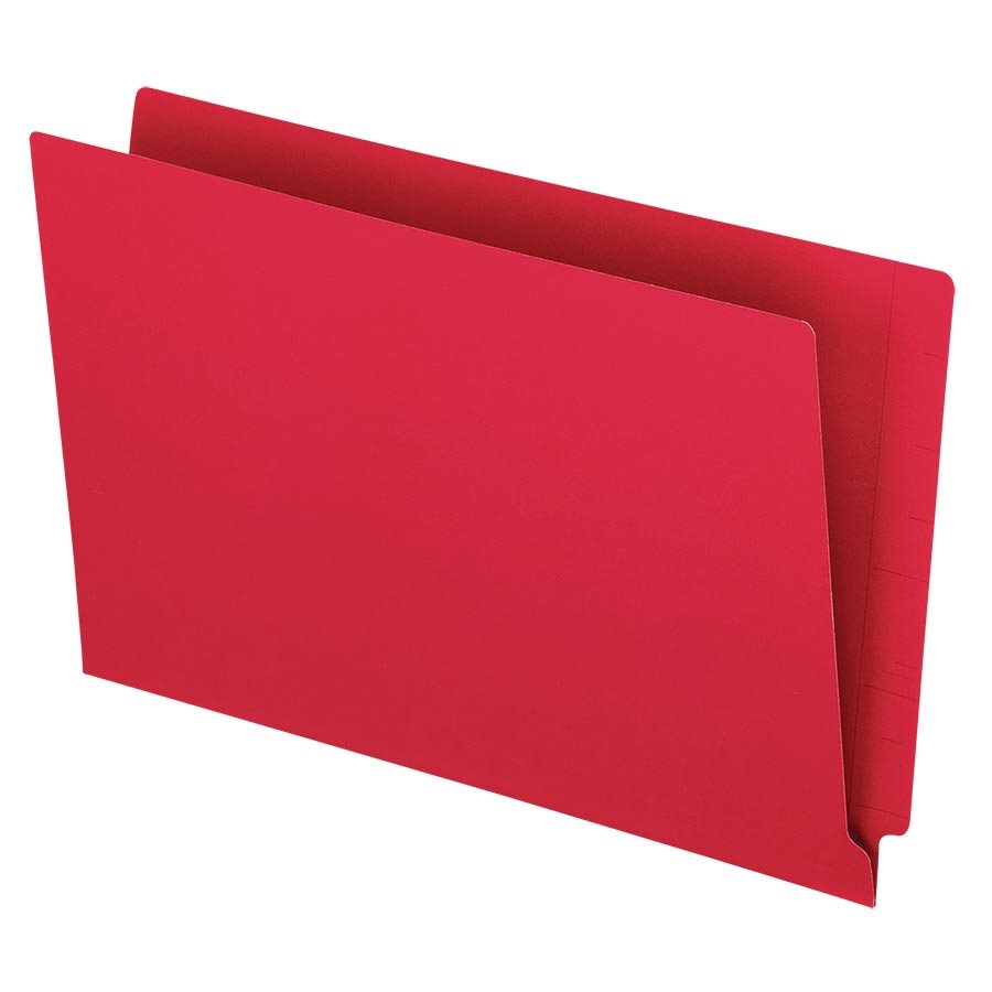 Chemise à dossier à onglet latéral — rouge