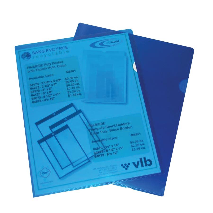 Pochettes protectrices — bleu