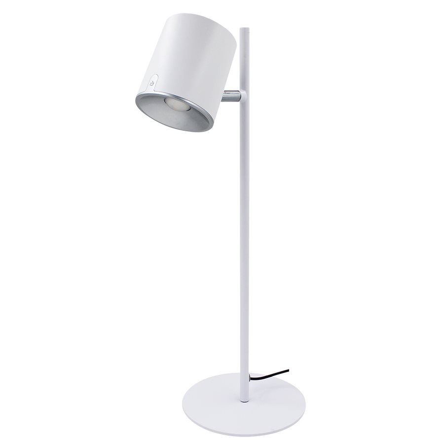 Lampe de bureau à DEL à tête rotative à 340 ° — blanc