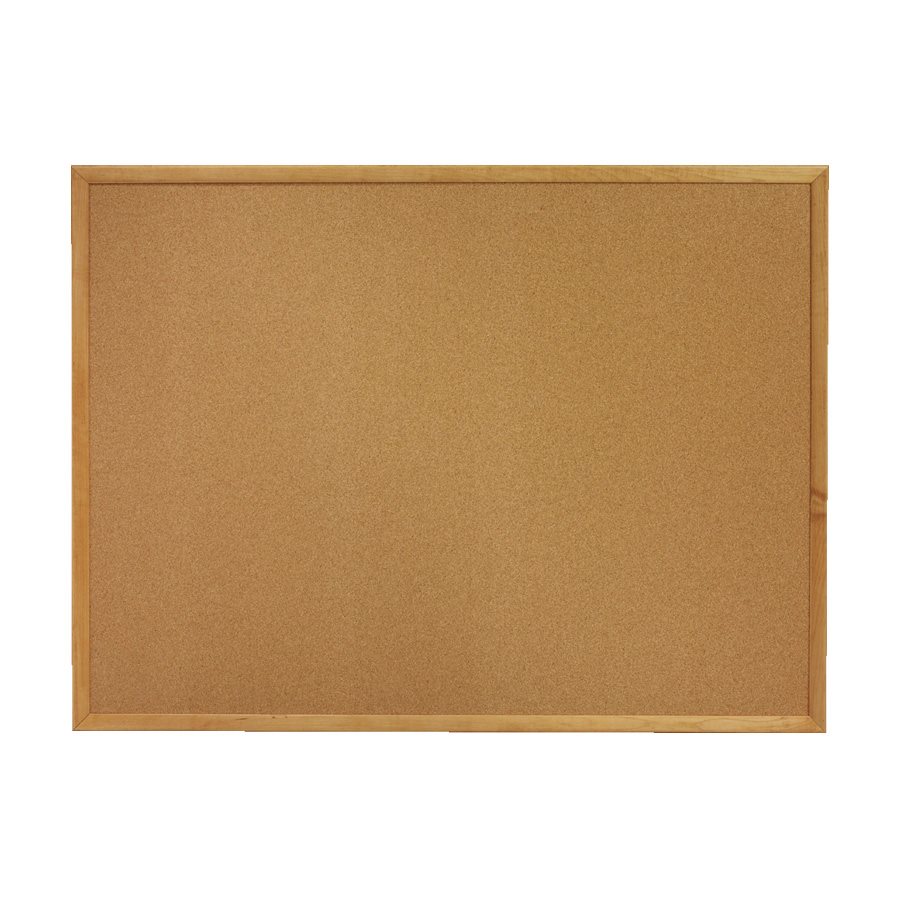Tableau d'affichage en liège contour en chêne — 36 x 24 po