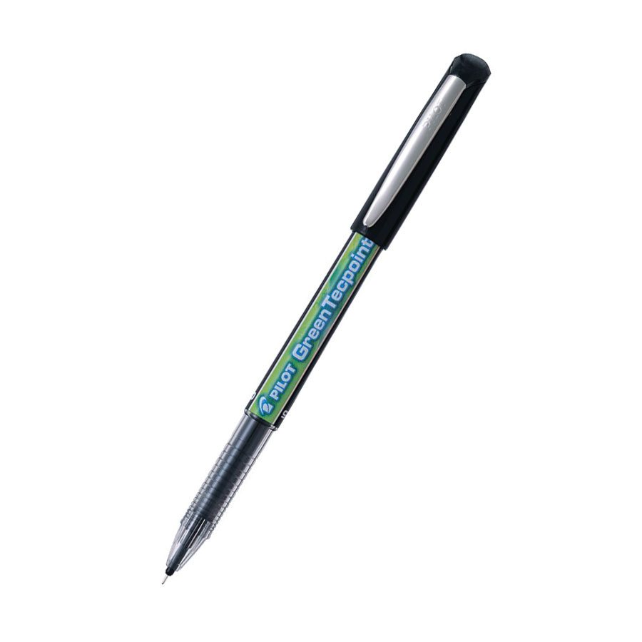 Stylos à bille roulante Begreen GreenTecpoint — noir