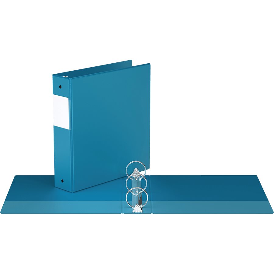 Reliure indispensable avec anneaux ronds — turquoise