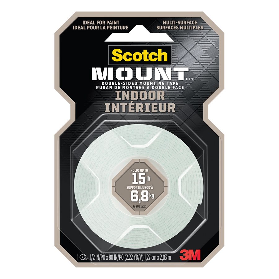Ruban de montage intérieur Mount™ — 1/2 x 80 po