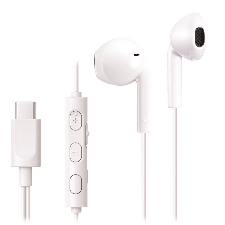 Écouteurs Gumy USB-C — blanc coco