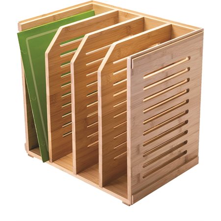 Organiseur de fichier d'ordinateur bambou
