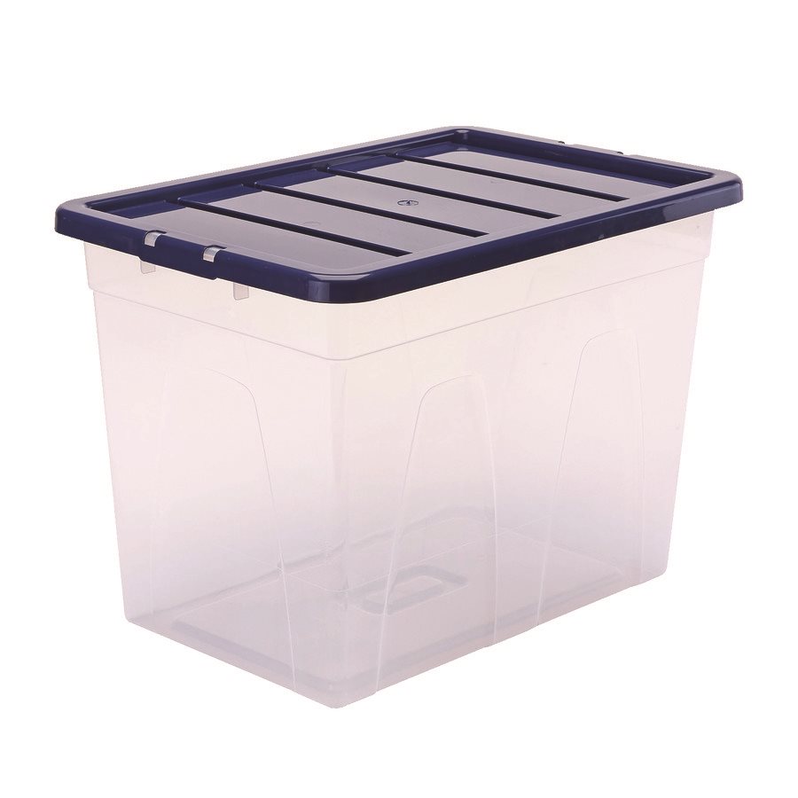 Boîte de rangement en plastique 64L