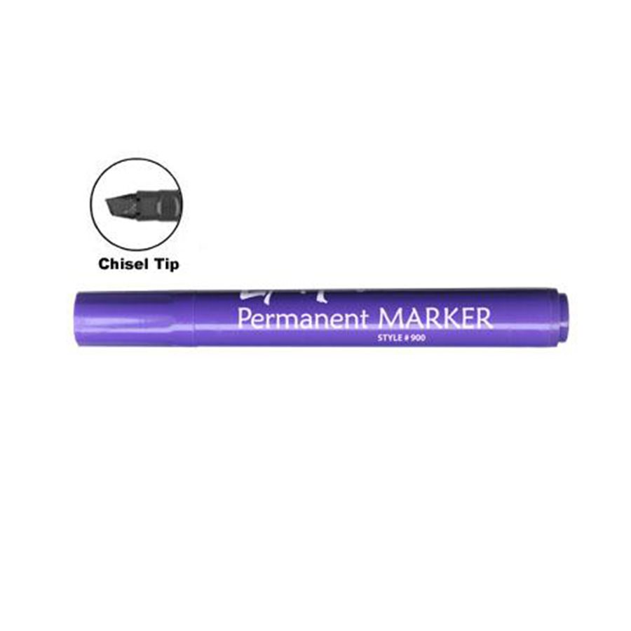 PERMANENT MARKERS PURPLECHISEL TIP (12)