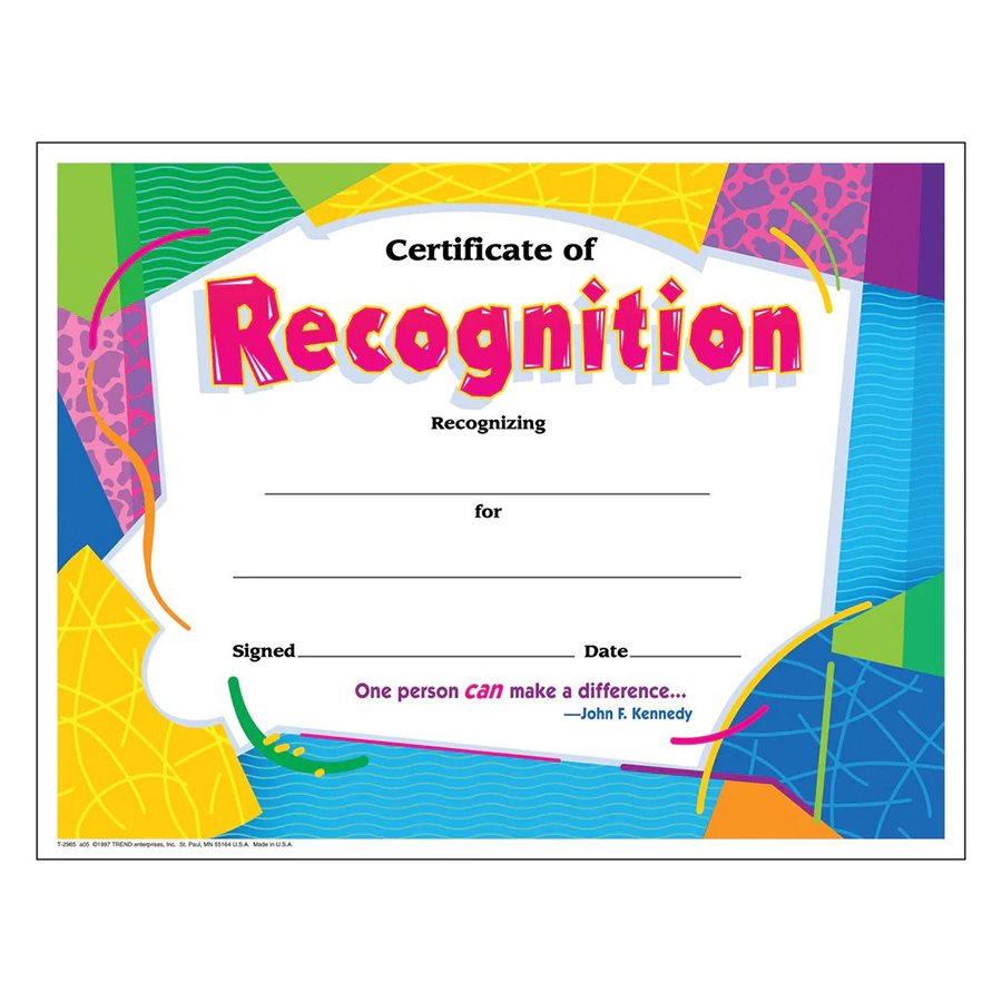 AWARD CERTIFICATESRECOGNITION (30)