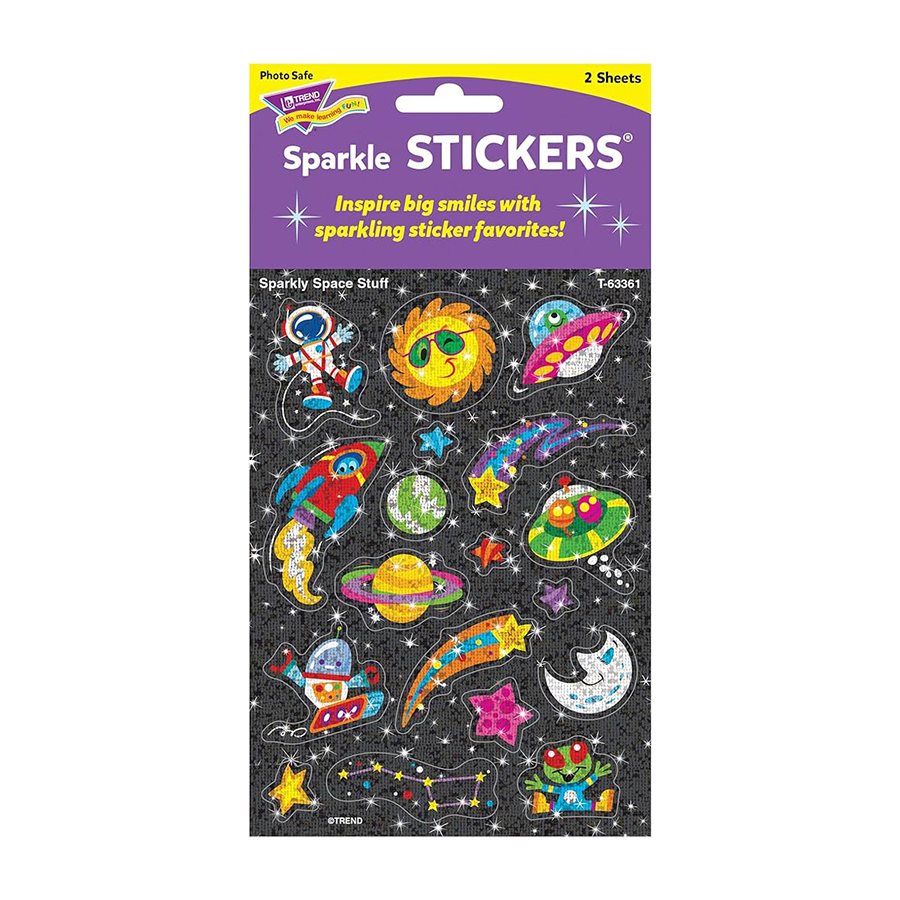 SPARKLY STICKER SPACE STUFF