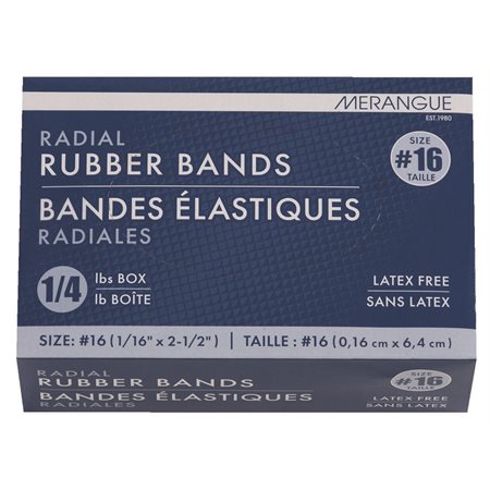 Élastiques — 1/16 x 2-1/2 po. #16