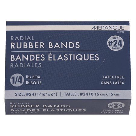Élastiques — 1/16 x 6 po. #24
