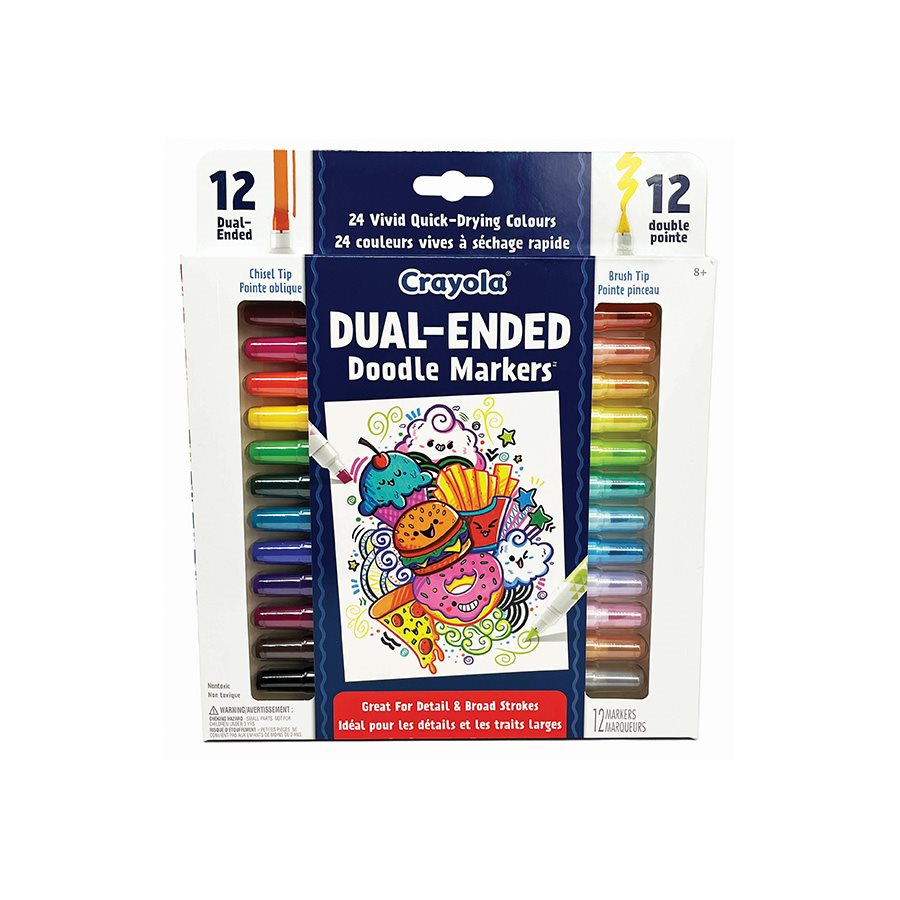 MARQUEURS PERM DUAL ENDED (12)