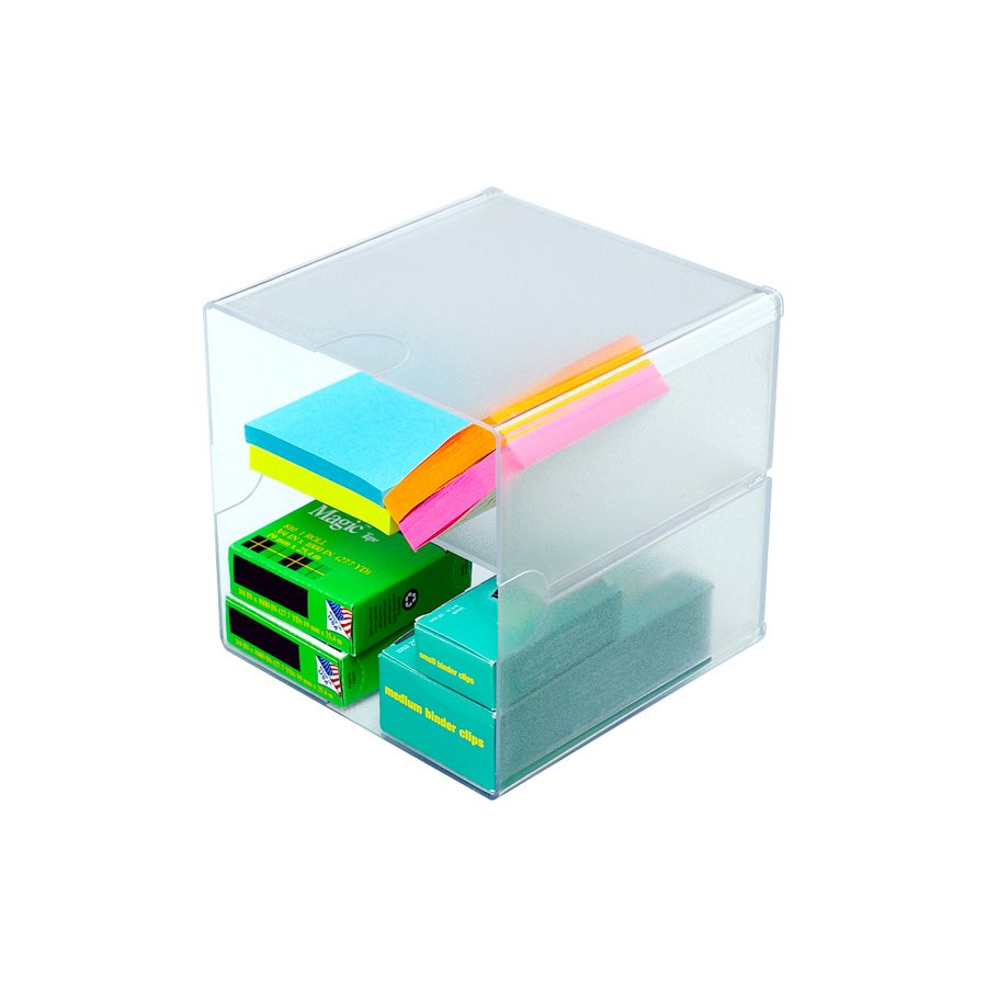 Cube de rangement divisé empilable