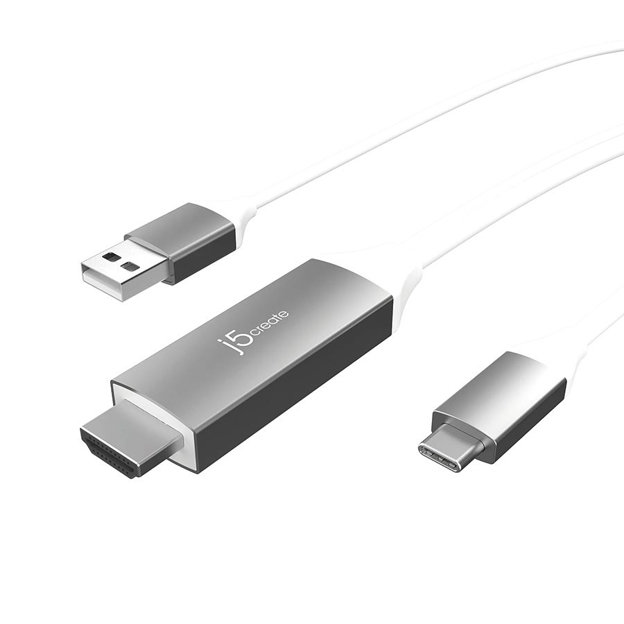 Câble USB-C® vers HDMI 4K avec passage USB de Type-A 5 V