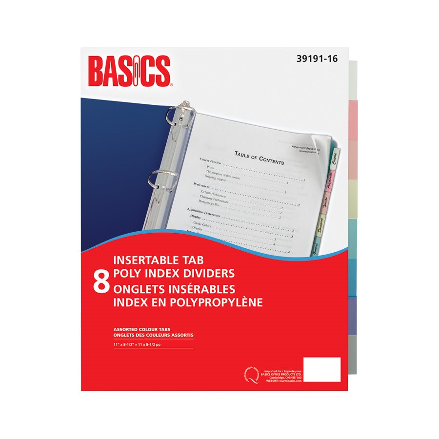 INTERC BAS POLY 8ONGLETS ASS