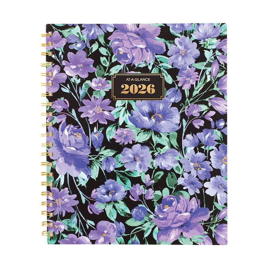 AGENDA FLORAL 11X9 VIO