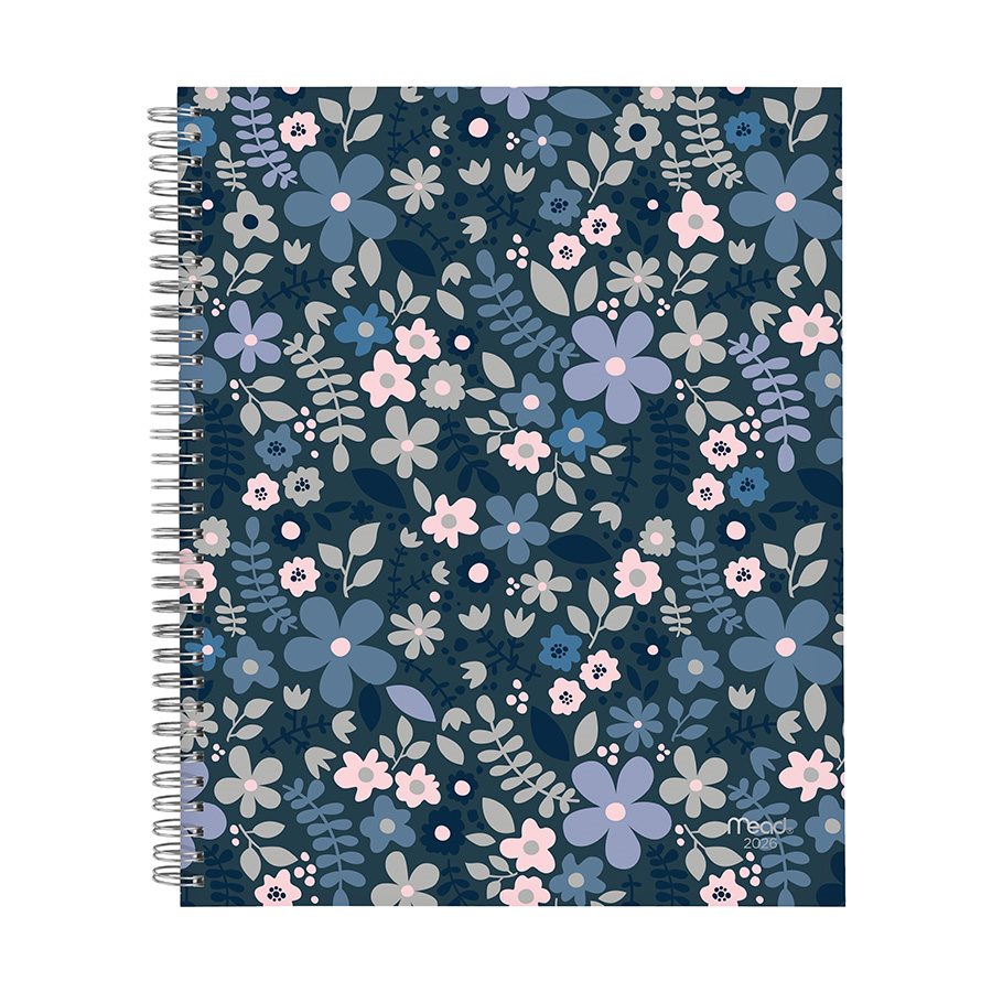 AGENDA CAPRICE FLORAL 11X9 BL