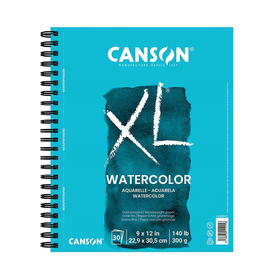 BLOC AQUARELLE XL 12X9 30F
