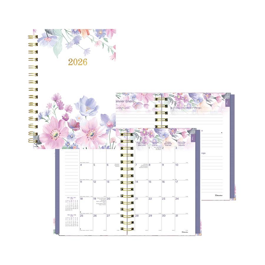 AGENDA HEBD/MEN COILPRO 8X5 BL