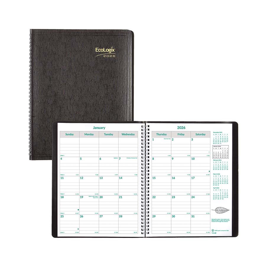 AGENDA 14 MOIS ECOLGX WIRE NR