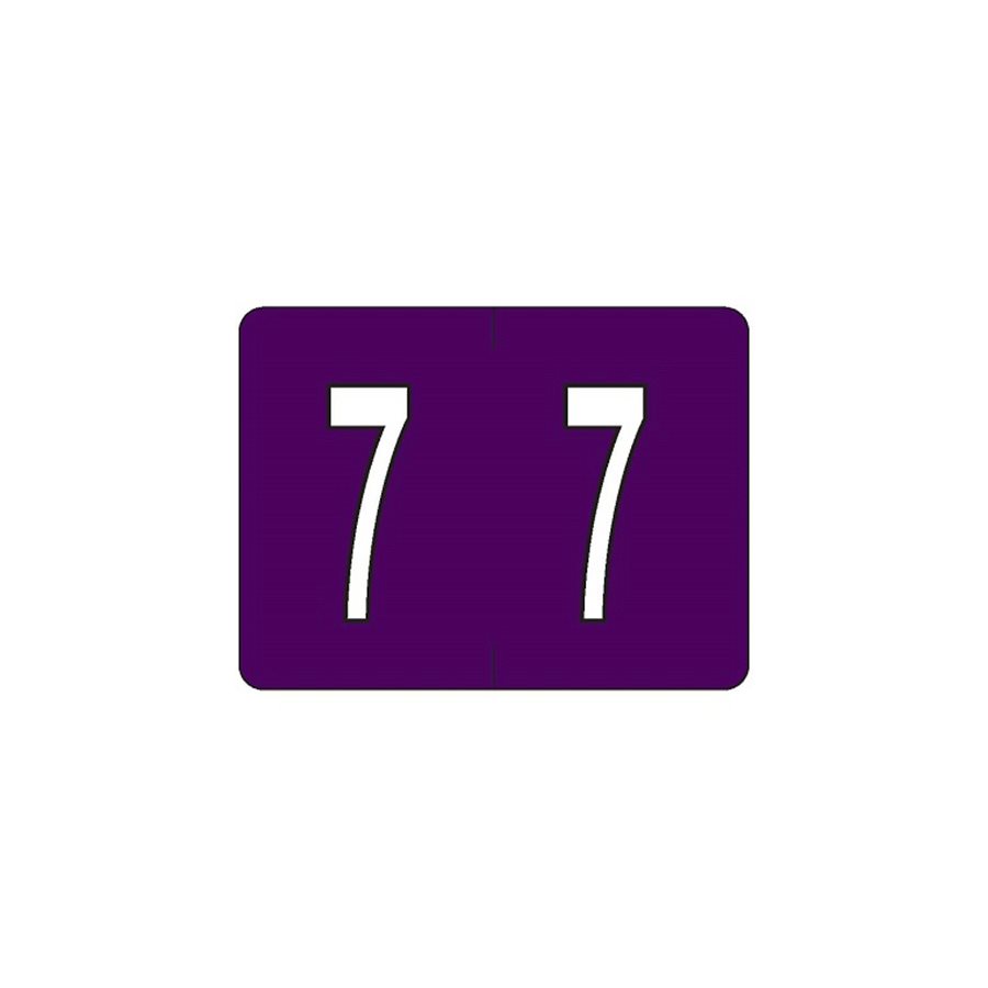 ETIQ.NUM.COULEUR.7.VIOLET