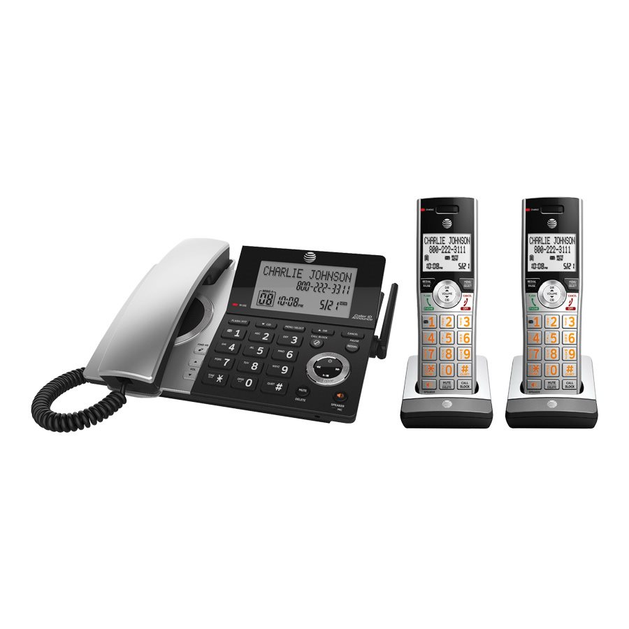 Téléphone filaire/sans fil avec répondeur