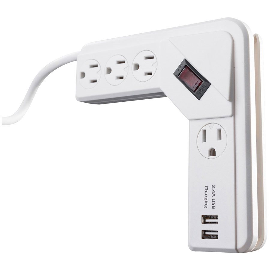 SURGE CORNER 4-OUTLET W/USB 4