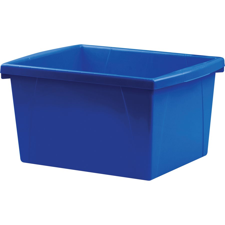 Bac de rangement pour classe — bleu