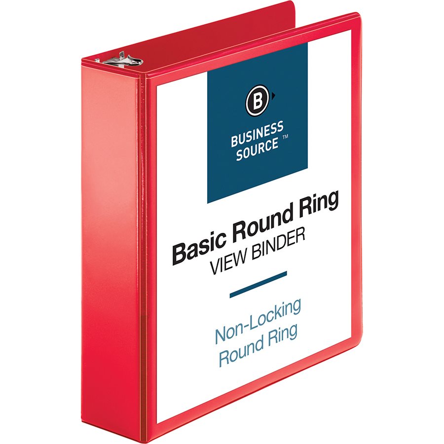 Reliure de présentation à anneaux ronds — rouge