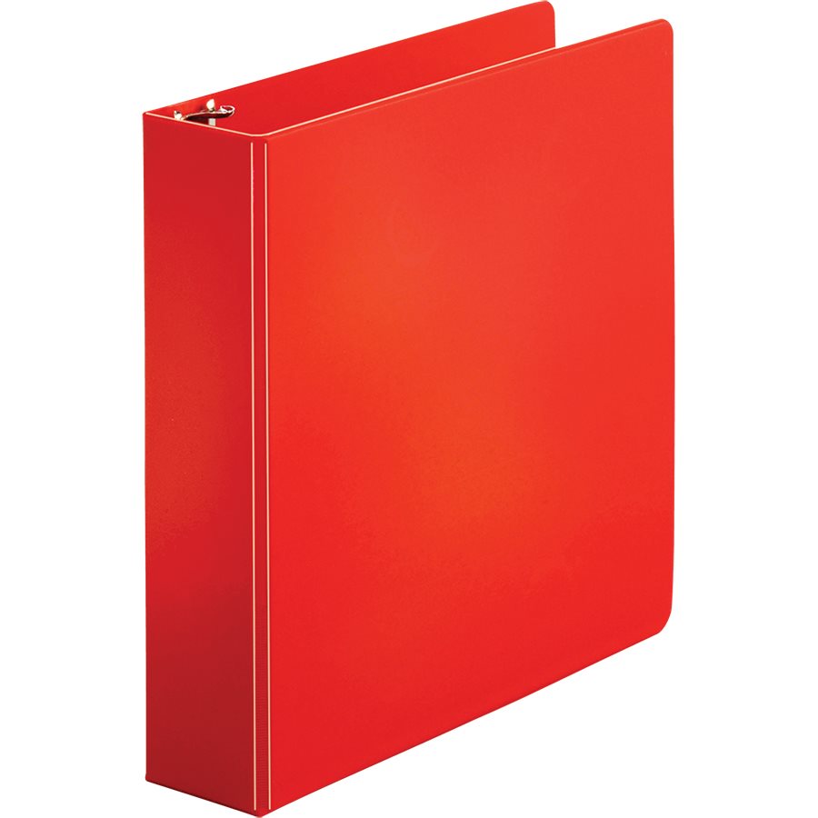Reliure à anneaux ronds — rouge