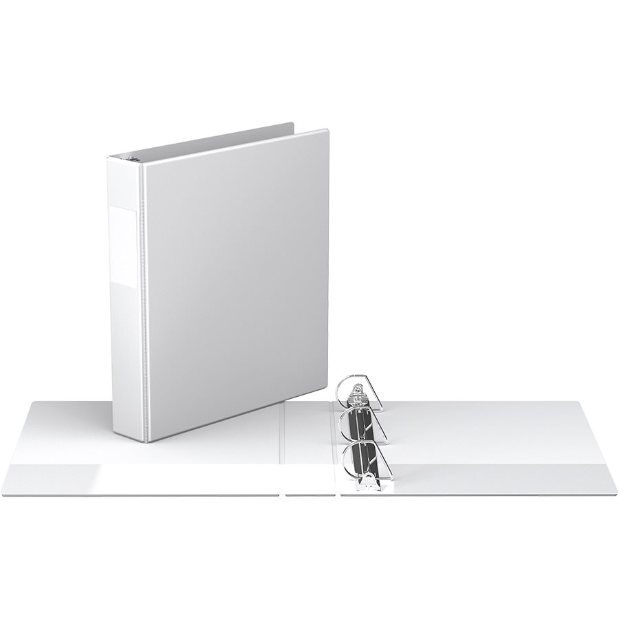 Reliure indispensable avec anneaux en D — blanc