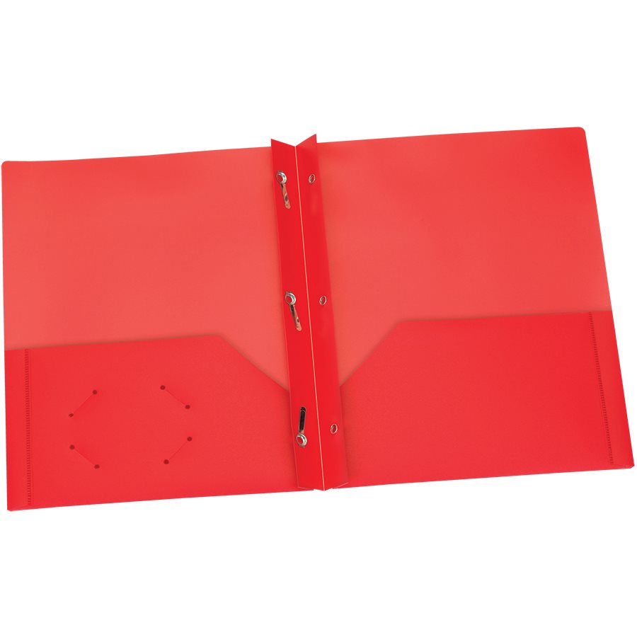 Couverture de présentation en Poly — rouge