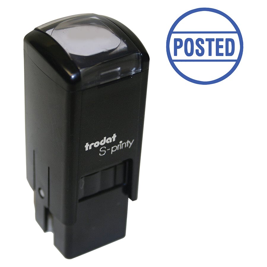 Timbre petit format auto-encreur S-Printy 4921 — POSTED ( bleu)