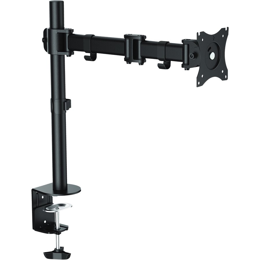 MONITOR ARM SINGLE BLACK