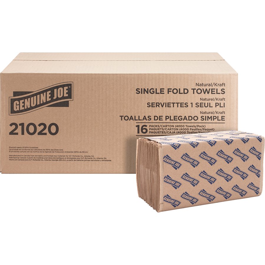 Serviettes pliées — pli simple - 10.3 x 9.1 po