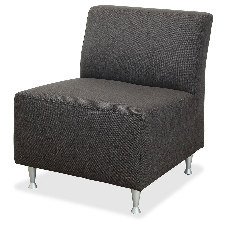 CHAIR LOUNGE ARMLESS UPH BROWN